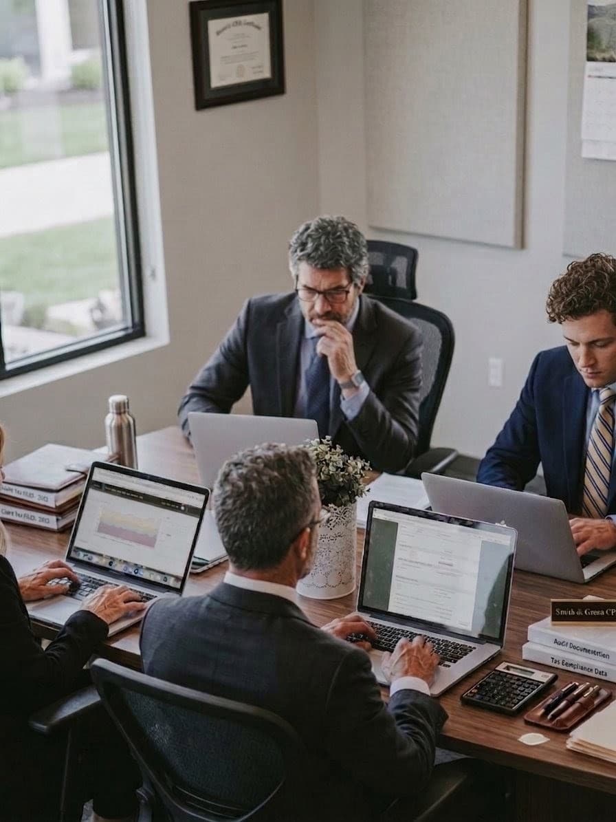 The Numera team collaborating in an office meeting